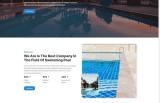 泳池专业清洁服务公司网站模板