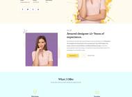 Fresh color personal resume guide page template