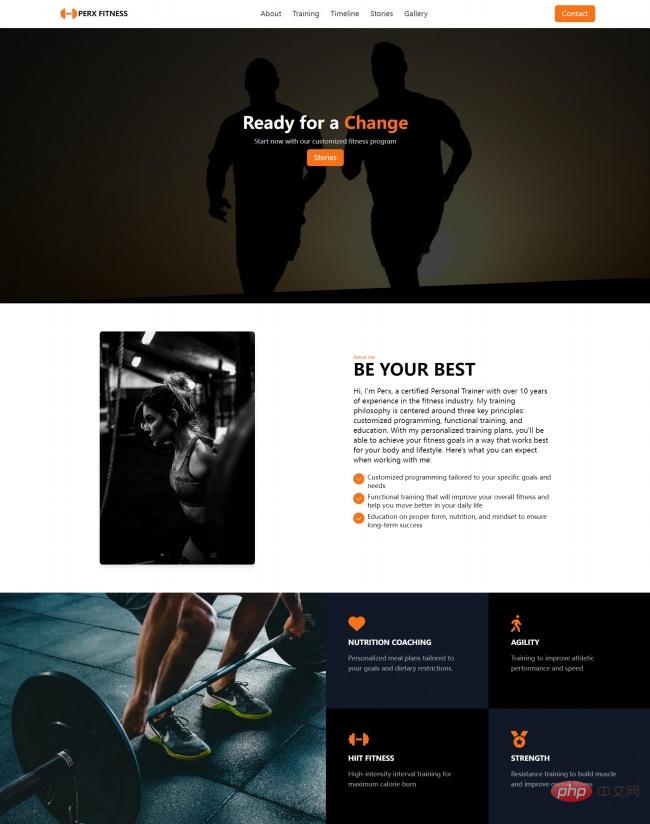 Sports and fitness club service agency website template