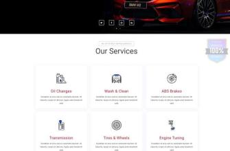 汽车服务公司响应式网站模板