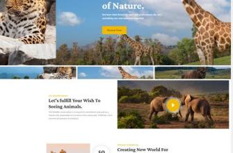 响应式野生动物保护宣传网站模板