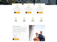 Modern engineering construction company website template
