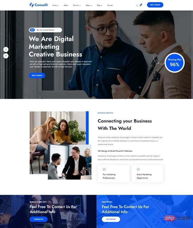 Digital Marketing Creative Corporate Promotional Website Template