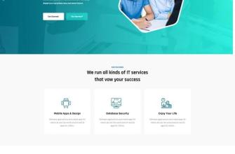 IT互联网业务服务公司网站模板