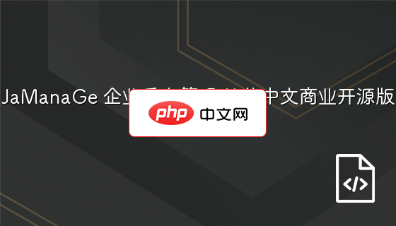 JaManaGe 企业后台管理 简体中文商业开源版