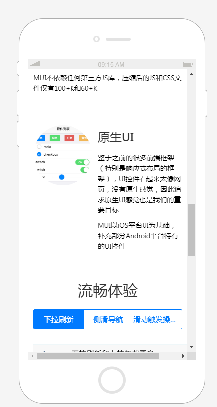 MUIUI controls