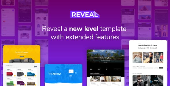 Multipurpose e-commerce website template-Reveal