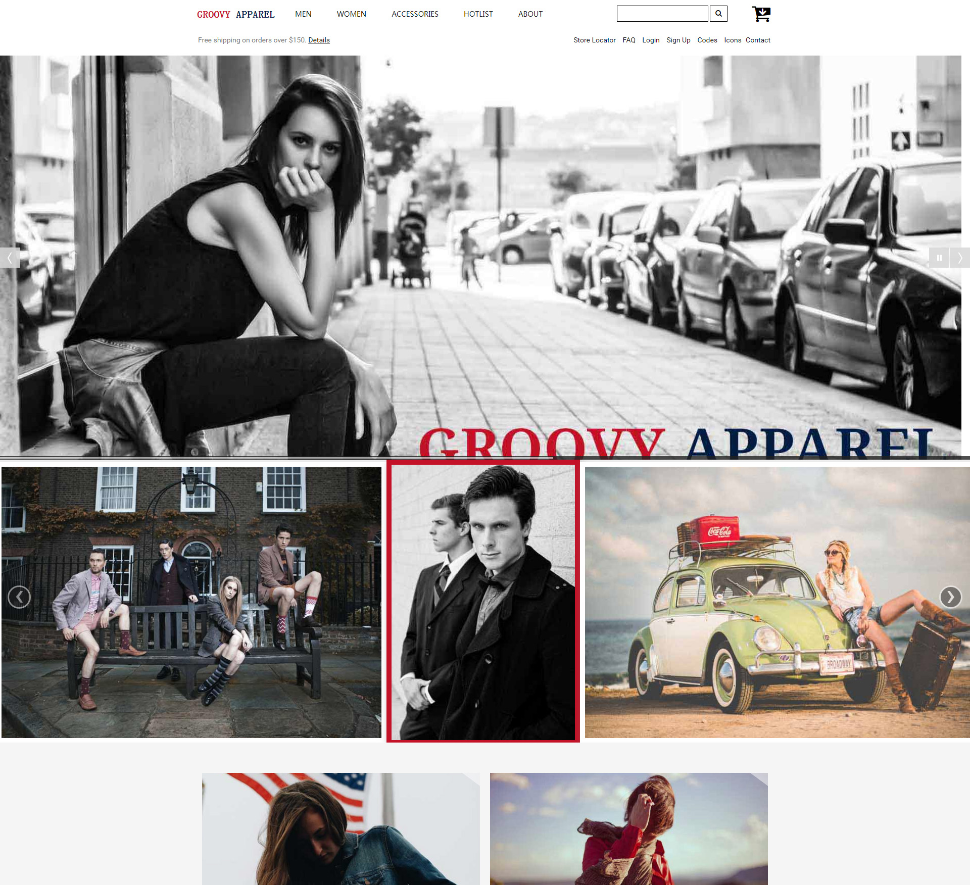时尚服装商城Bootstrap响应式网站模板