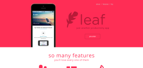 APP开发介绍页bootstrap响应式网站模板--Leaf