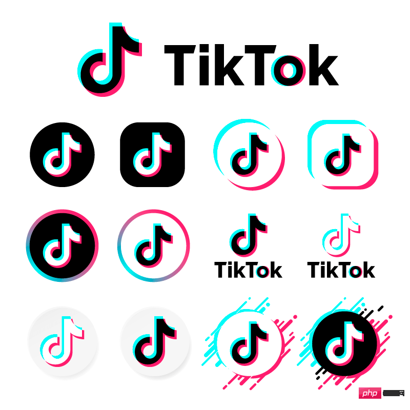 不同风格设计的TikToklogo矢量素材(EPS/免扣PNG)