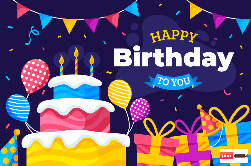 生日蛋糕和生日礼物设计生日快乐矢量素材(AI+EPS)
