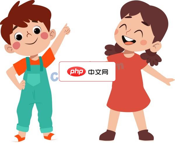 卡通快乐儿童玩耍场景矢量图