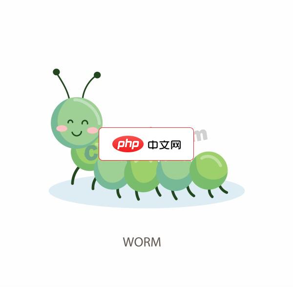 卡通风格可爱虫子插画素材