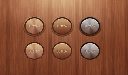 木质UI按钮素材