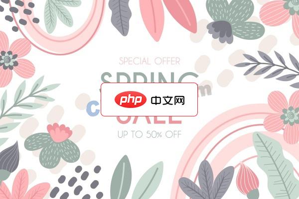 柔和色调春季销售海报矢量背景