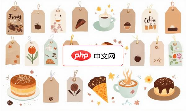 手绘烘焙标签设计合集矢量素材