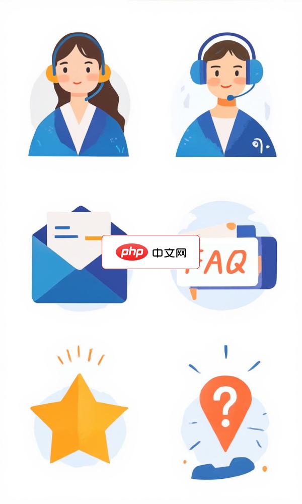 顾客服务渠道矢量图标合集