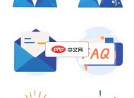 顾客服务渠道矢量图标合集