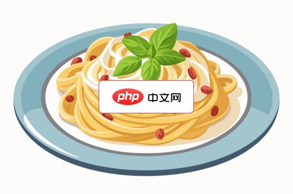 罗勒奶油意大利面插图矢量素材