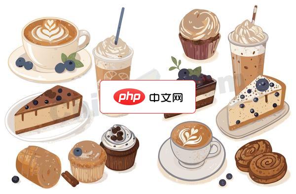 精美咖啡甜点蛋糕合集矢量素材