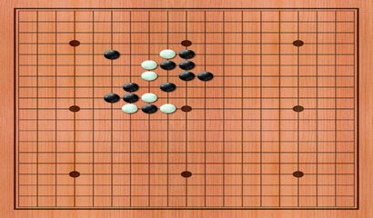 围棋棋盘和棋子PSD素材