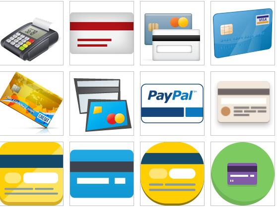 Multifunctional bank card icon