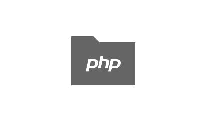 PHP 회색 및 검정색 폴더