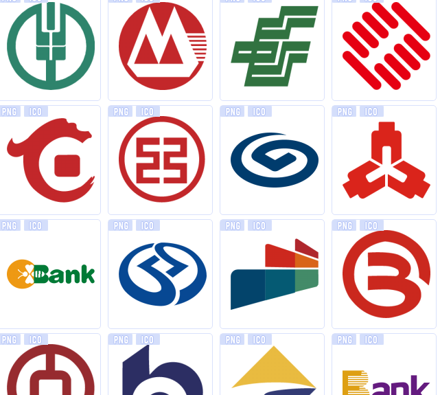 银行logo汇总图标