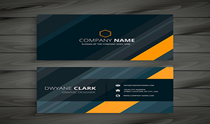 Business card vector material template