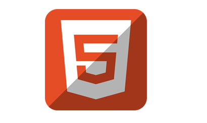 Logo rectangle arrondi ombre HTML5