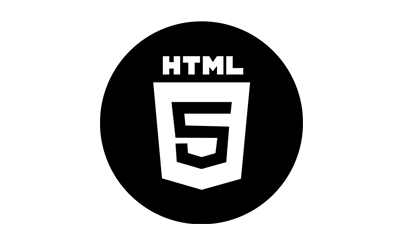 黑色HTML5图标