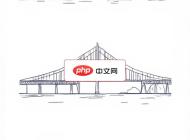 城市桥梁线稿设计矢量素材