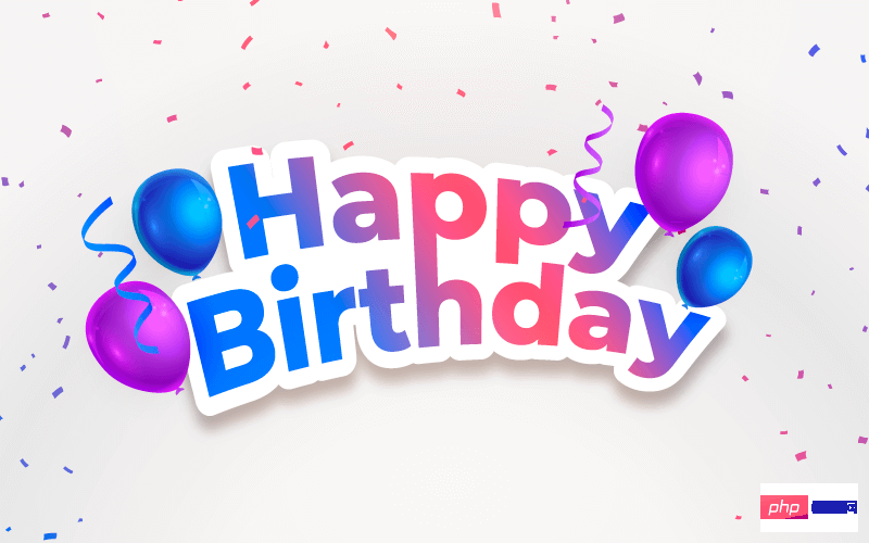 气球点缀的 happy birthday 字母矢量素材(EPS)