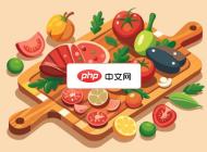五彩缤纷新鲜蔬果拼盘矢量素材