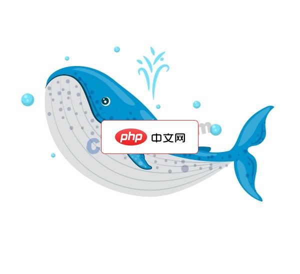 可爱海洋生物鲸鱼矢量图