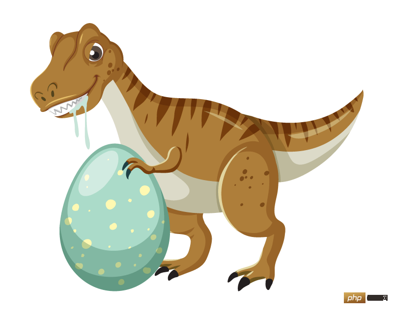 Cartoon style Tyrannosaurus Rex and dinosaur eggs vector material (EPS/Free PNG)