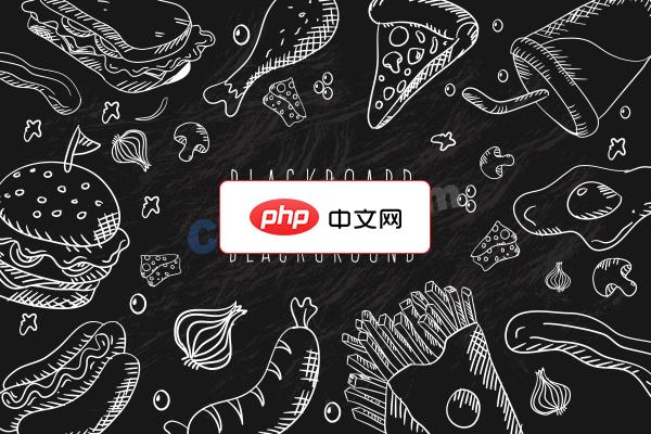 黑板手绘美食食物矢量素材