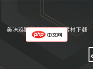 美味鸡腿美食横幅设计素材下载