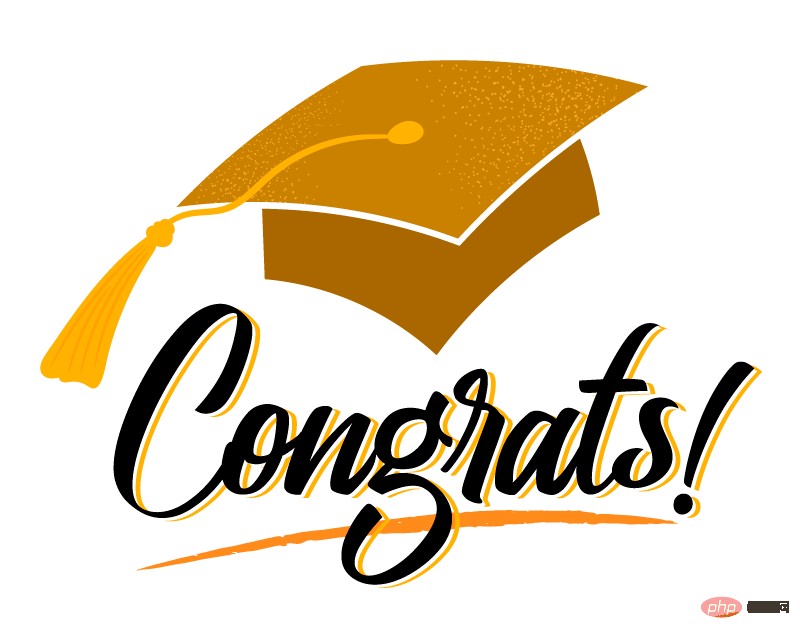 Golden graduation cap vector material (EPS/free Button PNG)