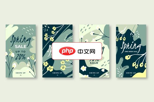 明亮春日庆典宣传单矢量模板