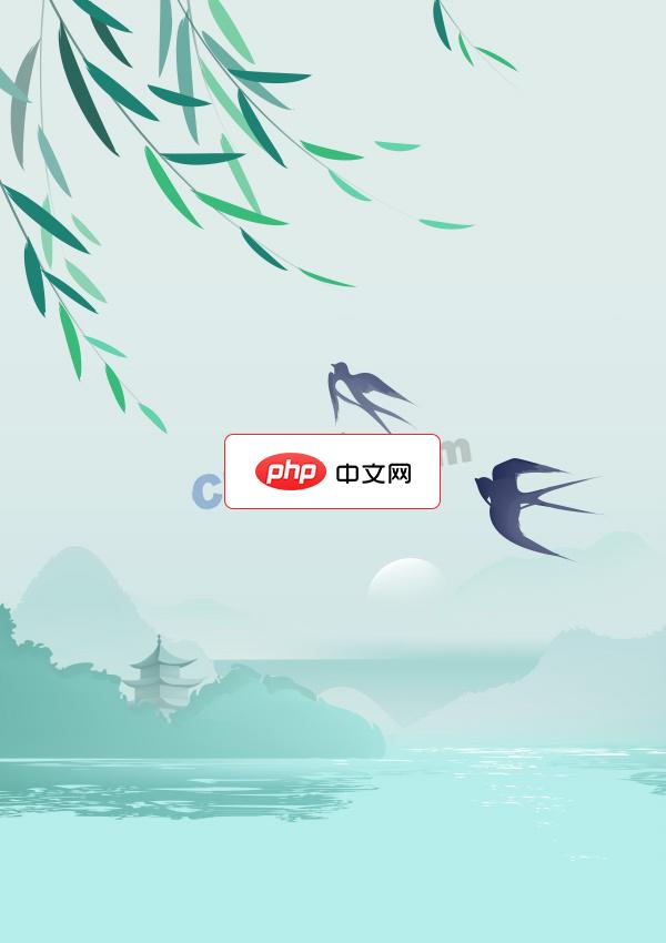 中国风水墨山水柳燕矢量背景