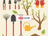 植树节工具用具合集矢量素材