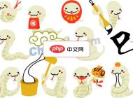 可爱白金蛇插图合集矢量素材