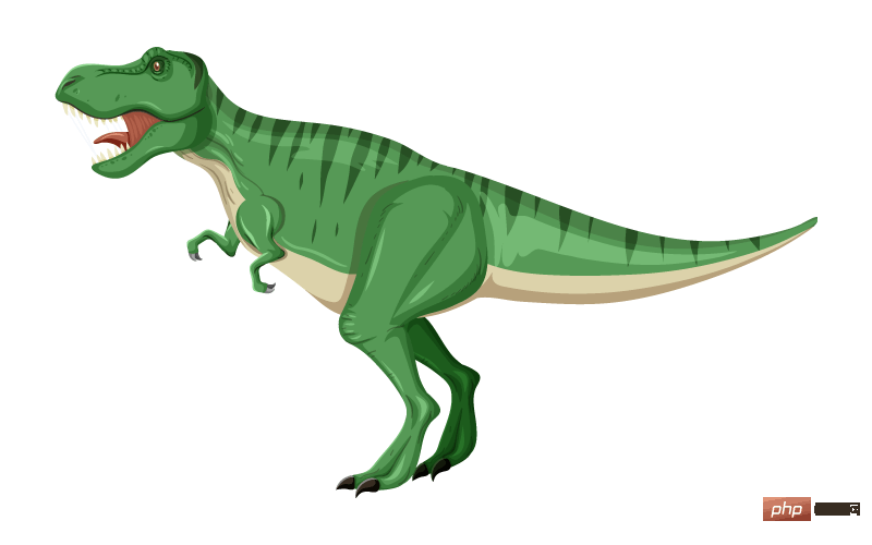 T-Rex side vector material with open mouth (EPS/ Free PNG)