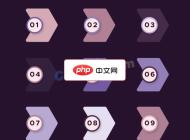扁平箭頭項目符號合集矢量素材