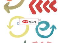 輕松水彩方向符號合集矢量素材