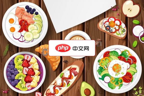 美味时光水彩美食插画矢量图片