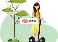清新户外休闲滑板女孩矢量图