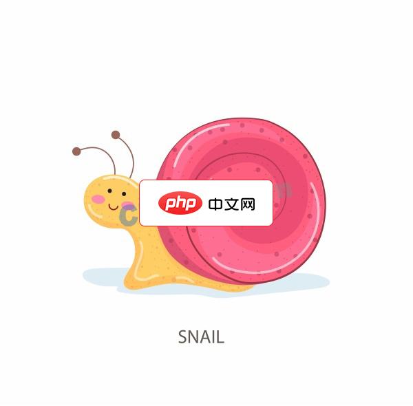 卡通风格可爱蜗牛插画矢量素材