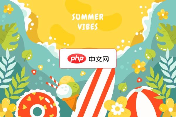 夏日户外活动背景矢量模板